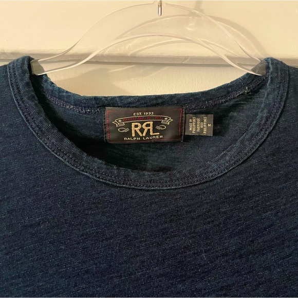 RRL indigo T-shirt Medium - Picture 1 of 10